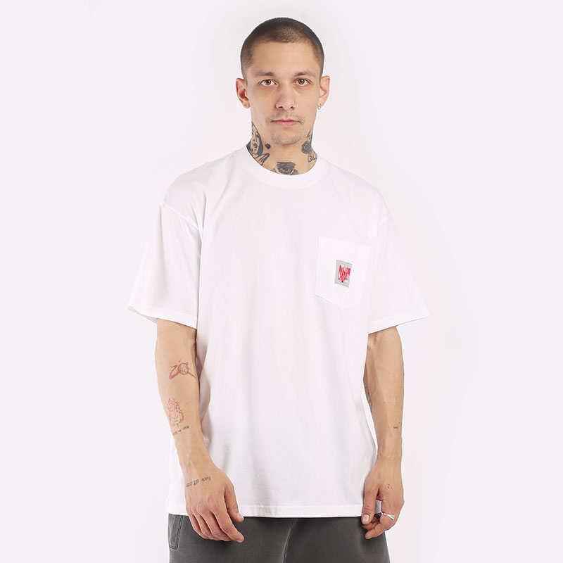 мужская белая футболка Carhartt WIP S/S Stretch Pocket T-Shirt I031831-white - цена, описание, фото 1